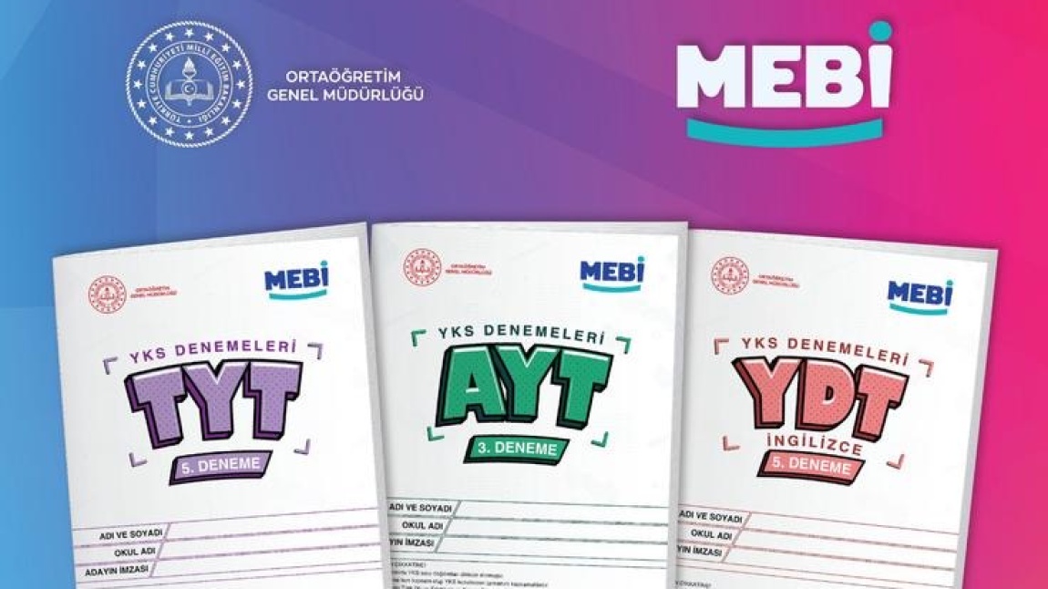 MEBİ 5. Türkiye Geneli Deneme Sınavı Başlıyor